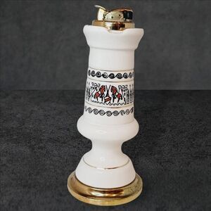 Vintage Evans Table Lighter With Horses Egyptian Rare